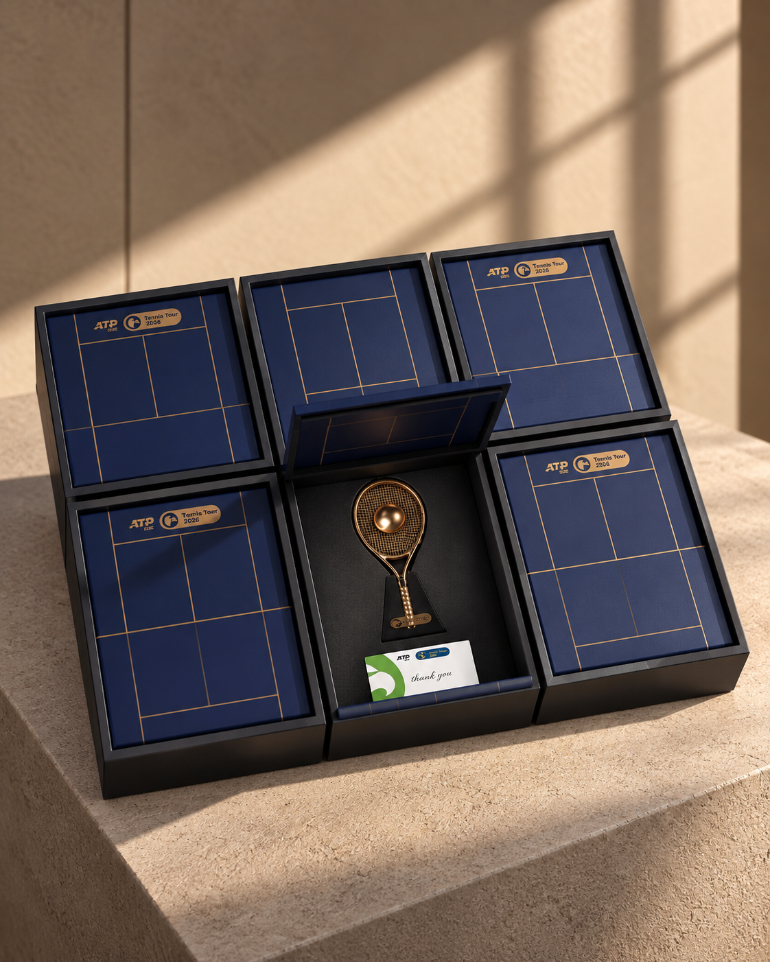 Crystal Arc luxury presentation box set, ATP Tennis Tour 2026