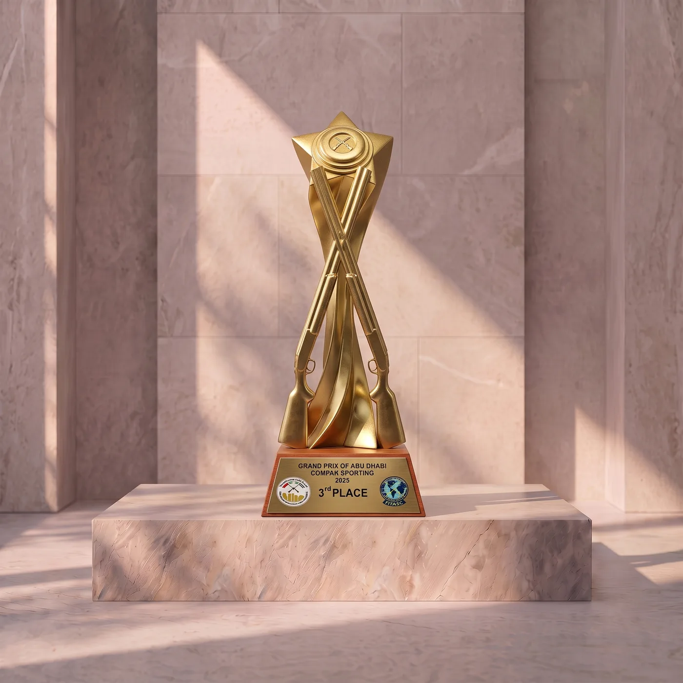 Grand Prix of Abu Dhabi — Compak Sporting — بندقيتان متقاطعتان بالذهب، لبطولة الرماية على الأطباق الطائرة