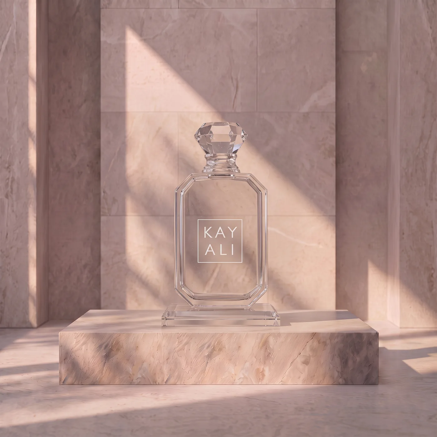 Kayali — زجاجةُ عطرٍ مترجَمةٌ إلى كريستال