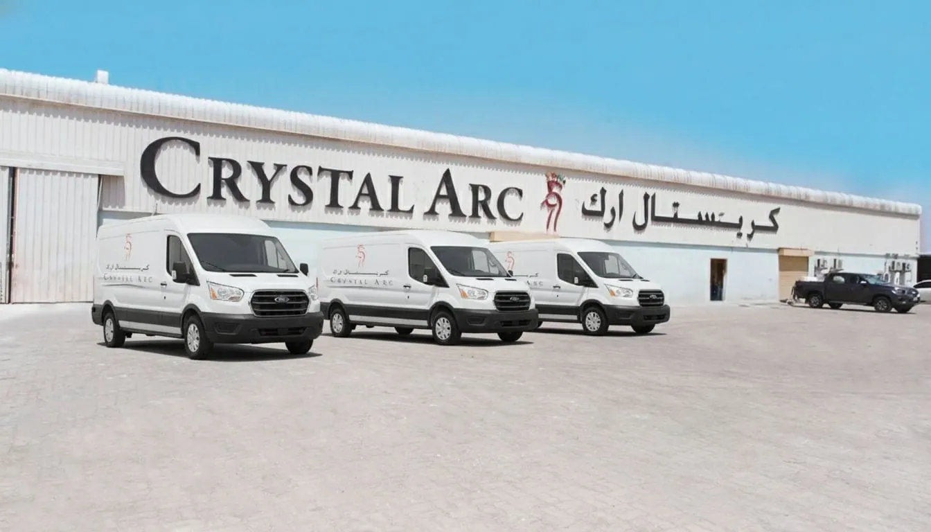 Crystal Arc facility aerial, Dubai