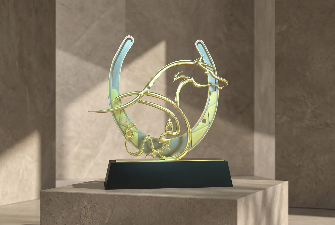 Commissioned metal piece by Crystal Arc